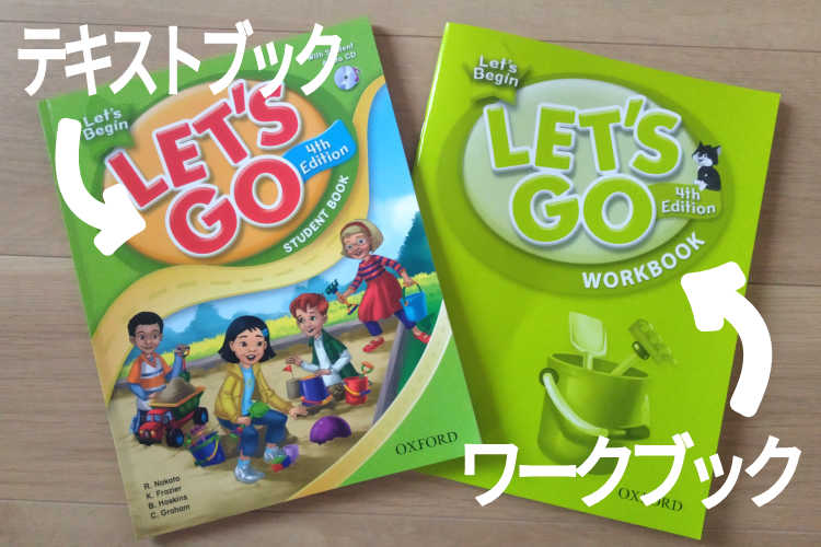 Let's Go英語教材のテキストとワーク